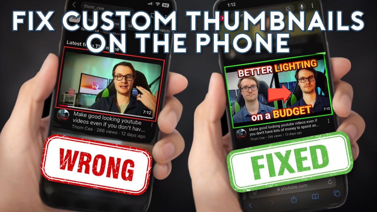 Fix Custom Thumbnails Not Showing on YouTube Mobile 📱