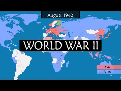 World War II: Key Events and Developments on a Map