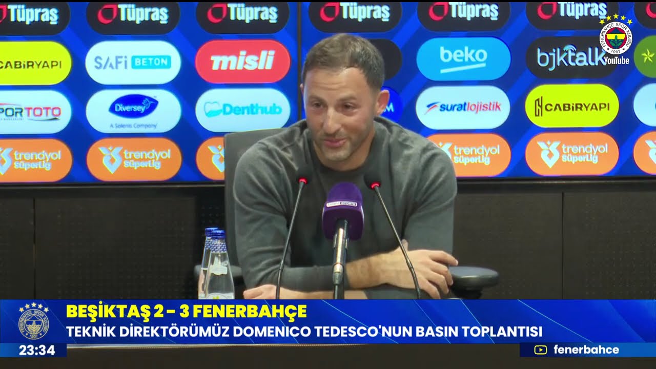 Teknik Direktör Domenico Tedesco'nun Maç Sonu Değerlendirmesi | Beşiktaş 2-3 Fenerbahçe 🏟️