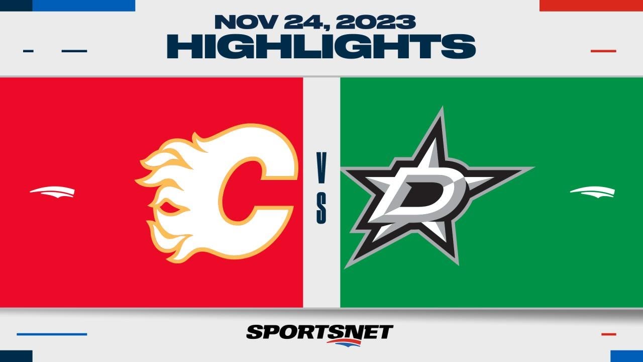 NHL Highlights: Flames vs. Stars - Nov 24, 2023 🏒