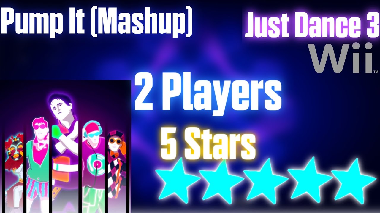 Just Dance 3 Wii - Pump It Mashup (2 Players, 5 Stars)