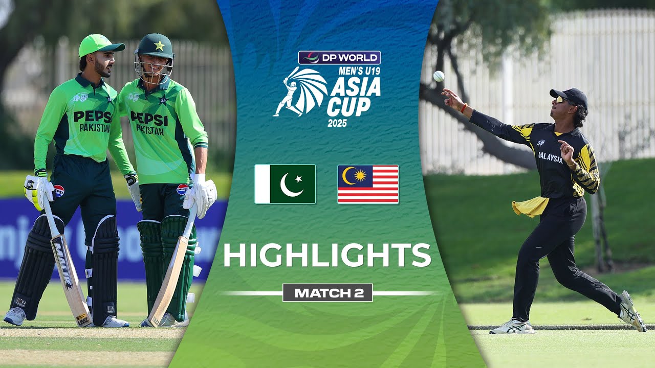 U19 Asia Cup 2025: Pakistan vs Malaysia Highlights 🏏
