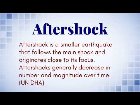 What Is The Definition of (Aftershock)?