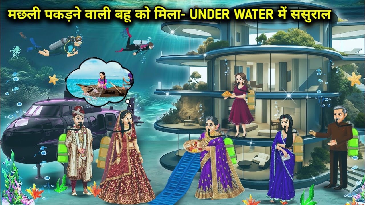 अंडरवाटर ससुराल: गरीब बहू का अनोखा अनुभव 🐟
