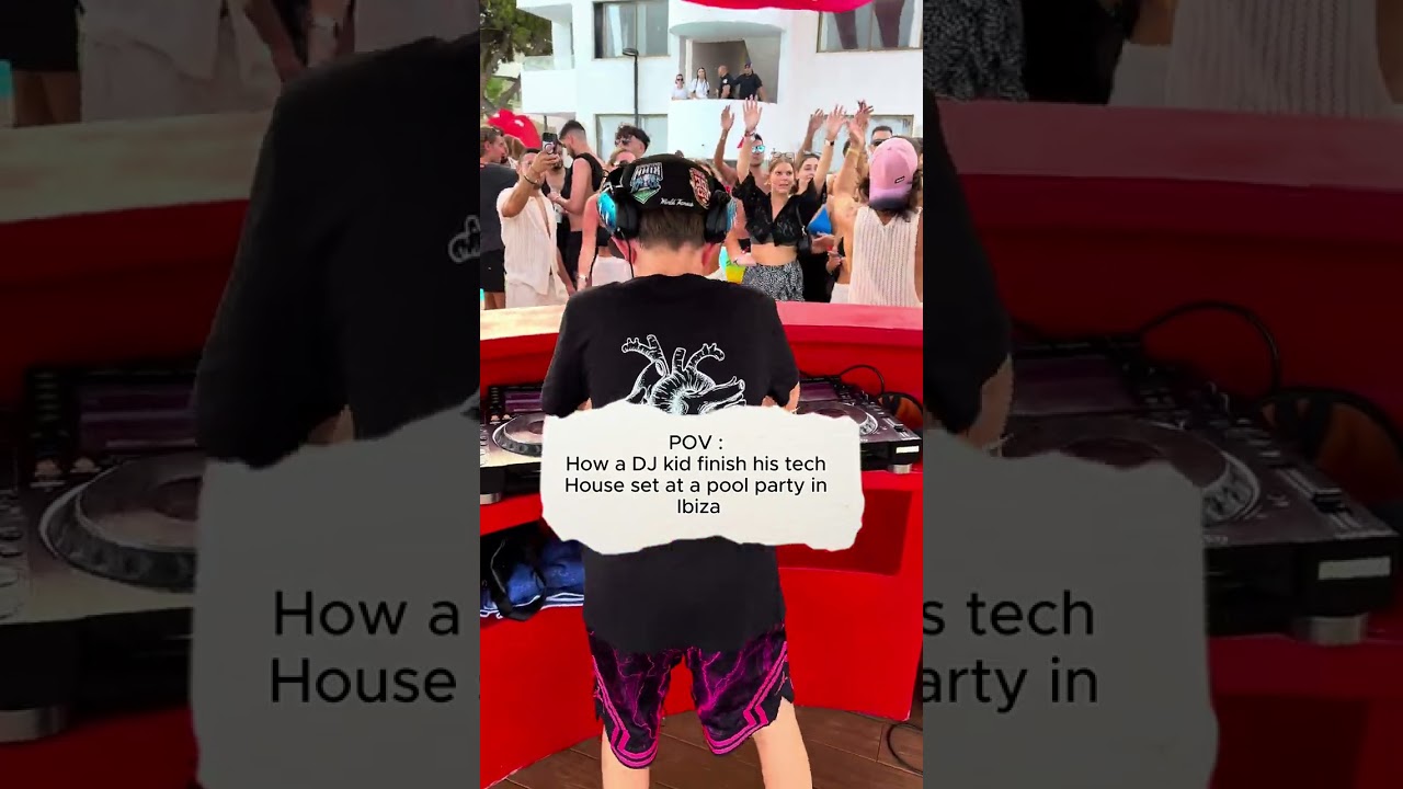 Kid DJ Dominates Ibiza Pool Party with Epic Set π§