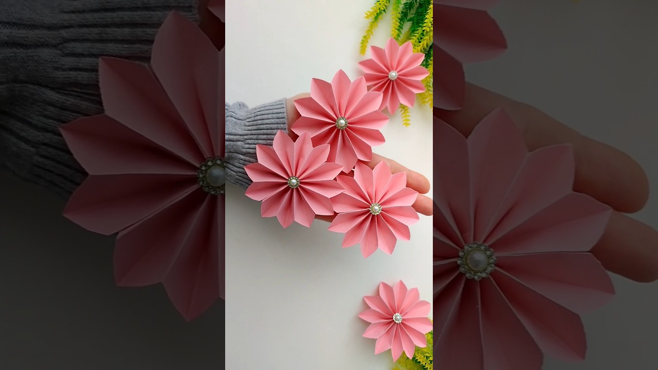 Simple Paper Flower Craft 🌺 DIY Tutorial