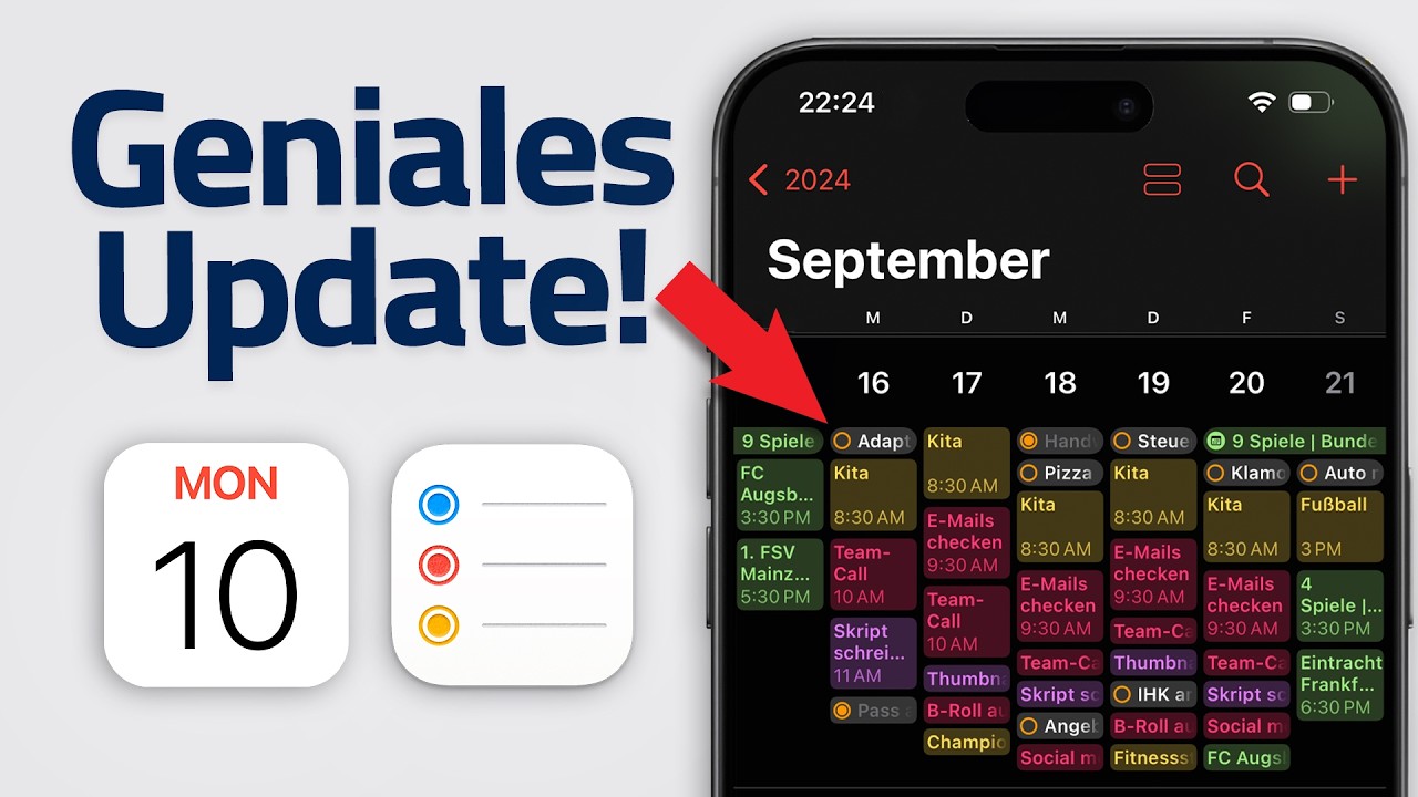 Apple Kalender & Erinnerungen in iOS 18: Das ultimative Update! 📅