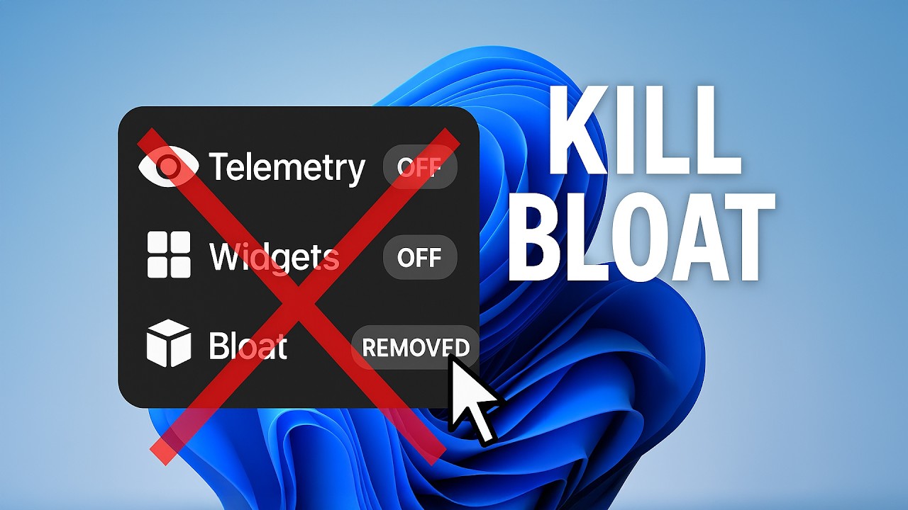 Windows 11: Remove Telemetry, Widgets & Bloat