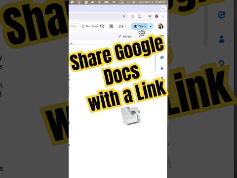 How to Share a Google Doc via a Link