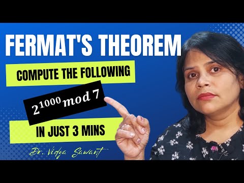 Fermat's Theorem | Numerical on Fermats Theorem | Fermat's Theorem in Cryptography