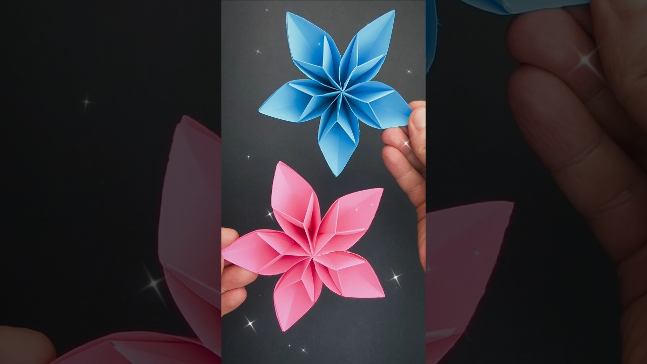 EASY PAPER FLOWERS 🪷🏵️ #diy #paperflower #flowers