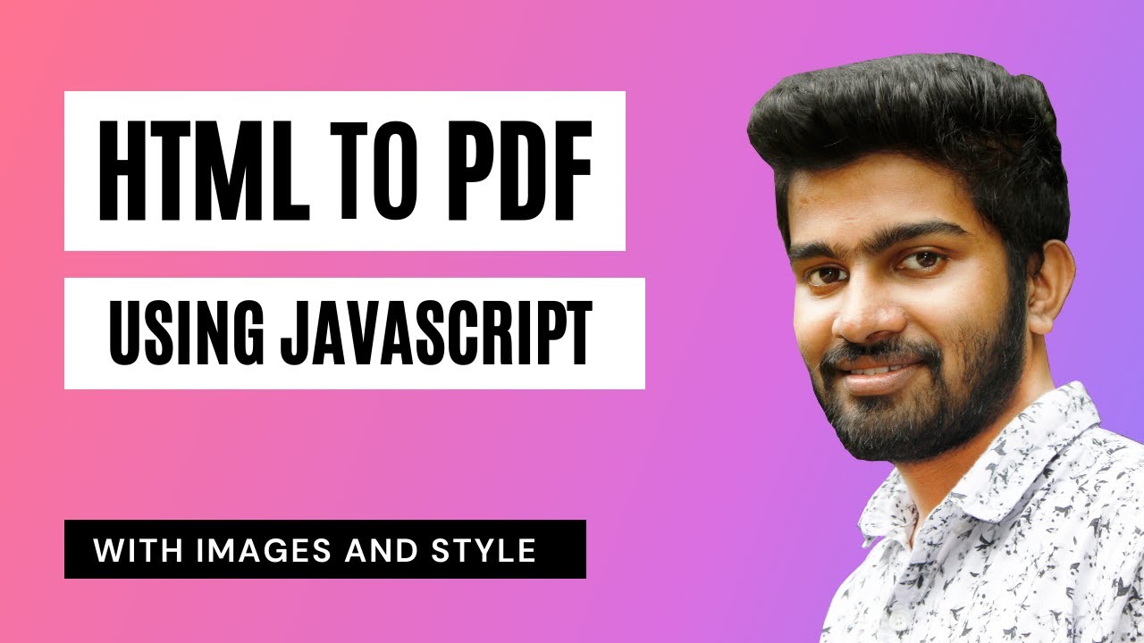 Converting HTML Div to PDF Using JavaScript