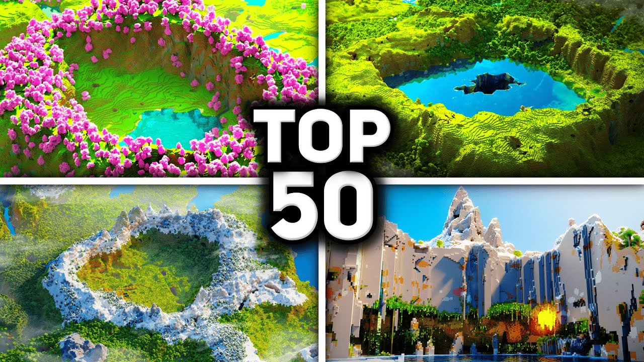 TOP 50 Top 50 Best Seeds for Minecraft 1.21 (Minecraft Bedrock Edition Seeds)