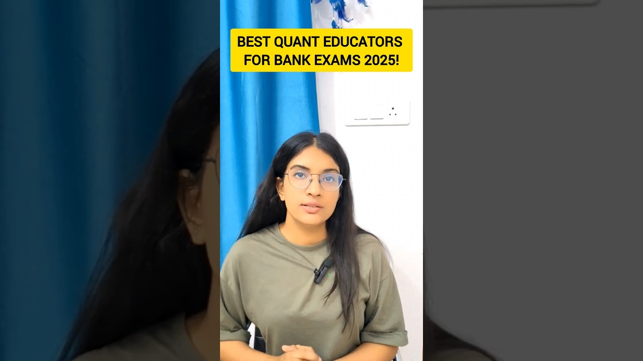 Best Quant Educators for Bank Exams 2025🔥 #bankexams #ibps