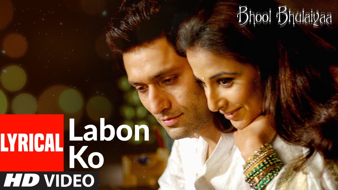 Lyrical Video of 'Labon Ko' from Bhool Bhulaiyaa 🎶 | Pritam & K.K.