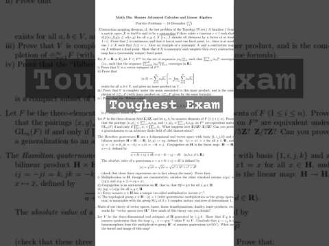 Math 55 - Toughest Exam  #sciencefacts #pw #mathspuzzle #vsauce