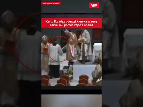 Kard. Dziwisz UDERZYŁ kleryka w ręce. Wszystko nagrała kamera #shorts