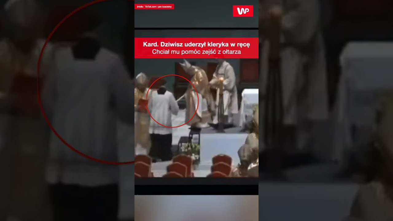 Szokujące nagranie: Kard. Dziwisz uderza kleryka w rękę 🎥