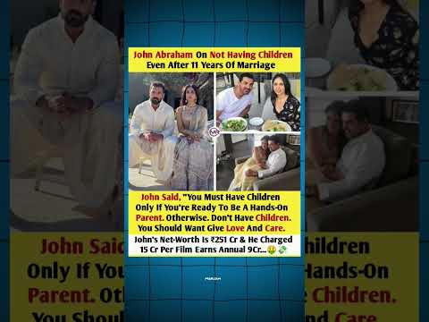 John Abraham On Not Having Children Even After 11 Years Of Marriage #johnabraham #shorts