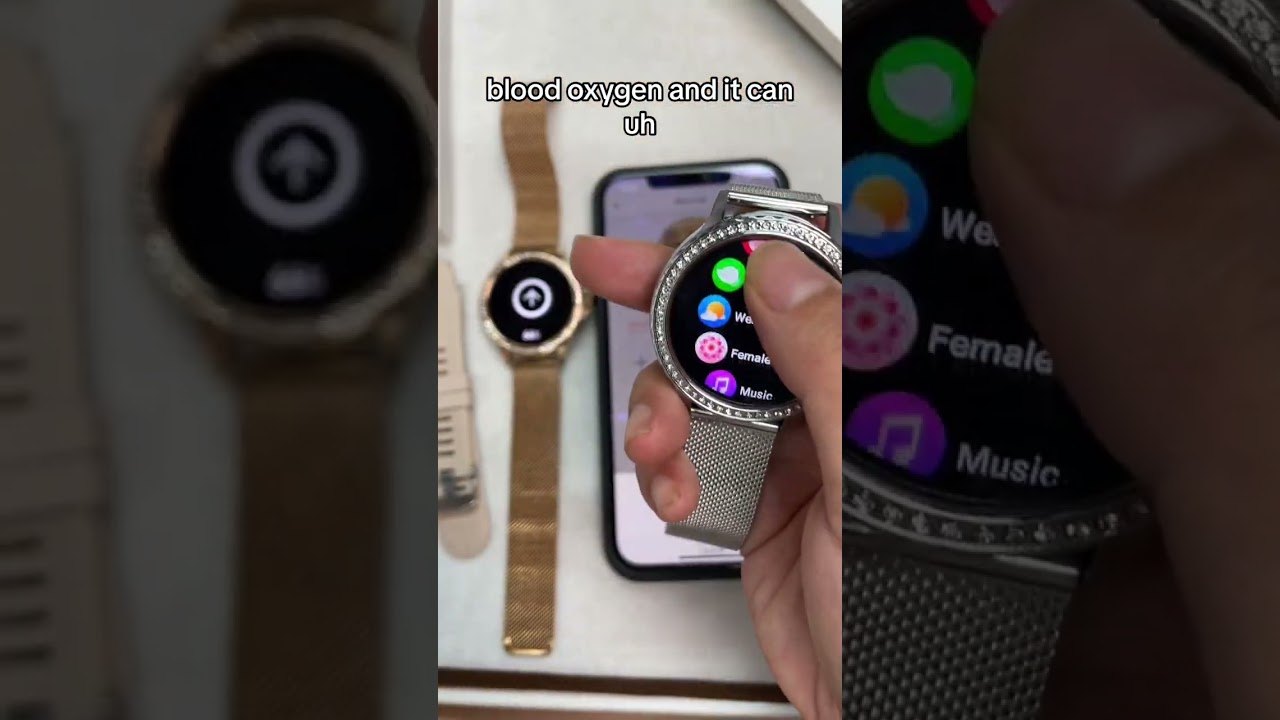 Sparkling Smartwatch: The Ultimate Gift for Her 🎁