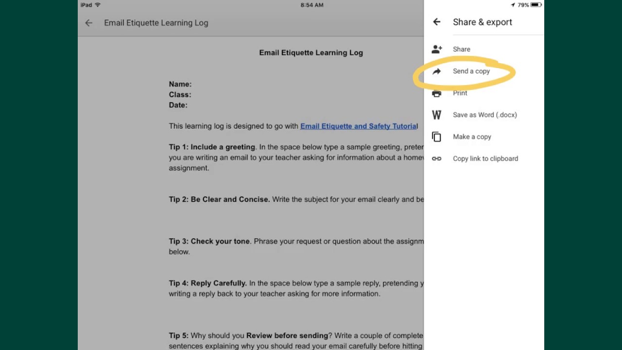 How to Save Google Docs as PDF on iPad