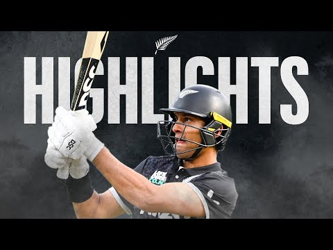 Runs For Ravindra And Tickner Takes More Wickets! | Highlights | New Zealand v England | 3rd ODI