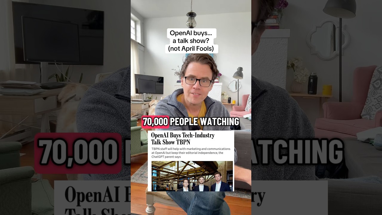 OpenAI bought… a talk show?!? #ai #ainews #openai