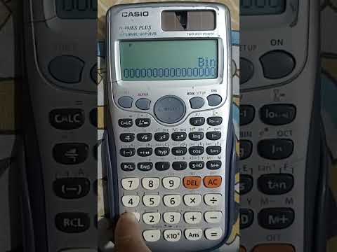 Binary to Decimal conversion in scientific calculator