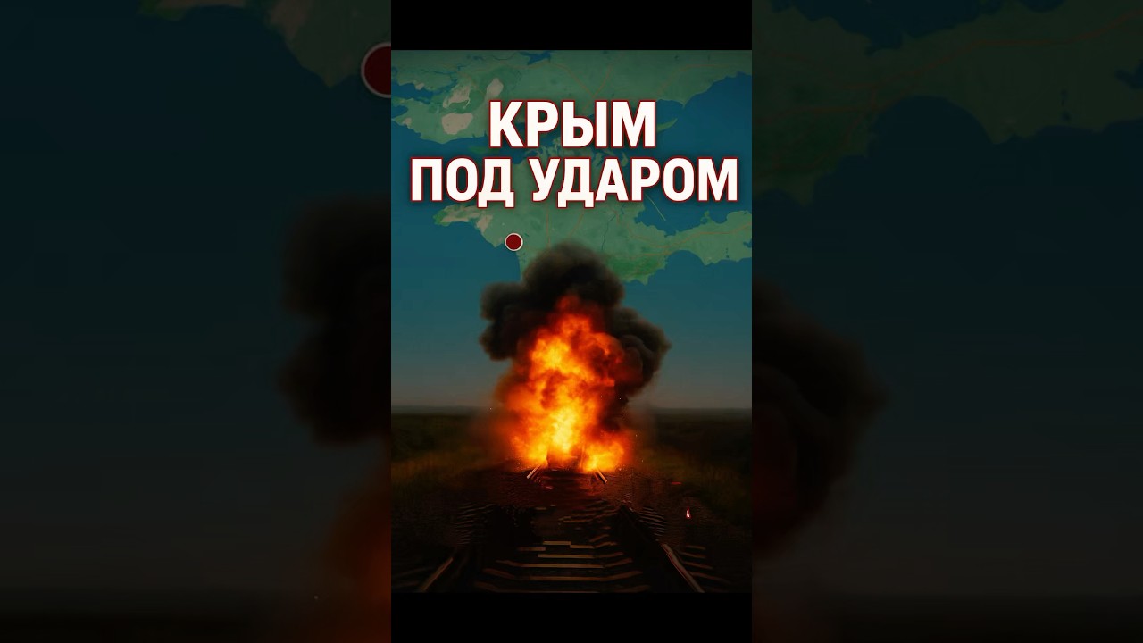 Атака дронов в Крыму: пожар на железной дороге 🚆