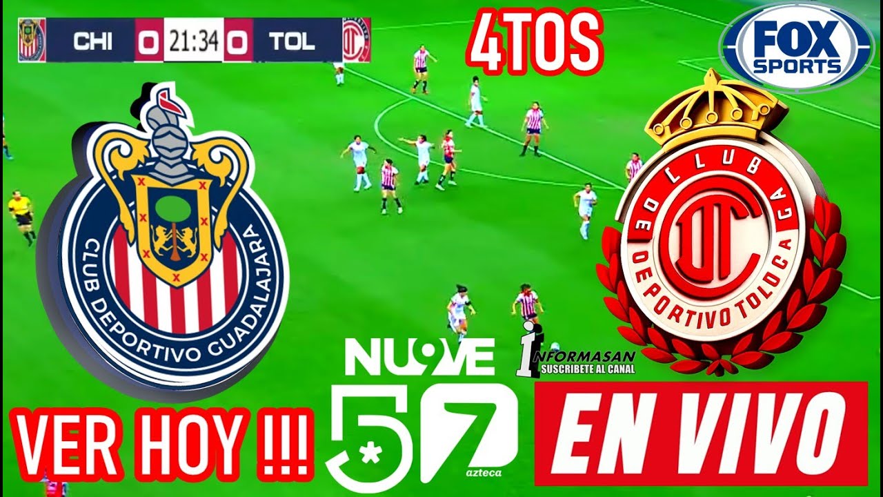 Chivas vs Toluca en Vivo: Horario, Canal y Cómo Ver el Partido Femenil de Cuartos de Final Ida ⚽