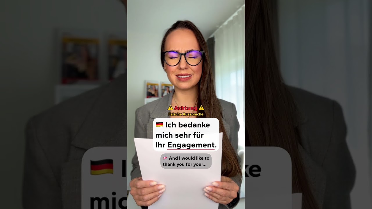 Deutsch lernen: Aussprache von 'Engagement' 🗣️