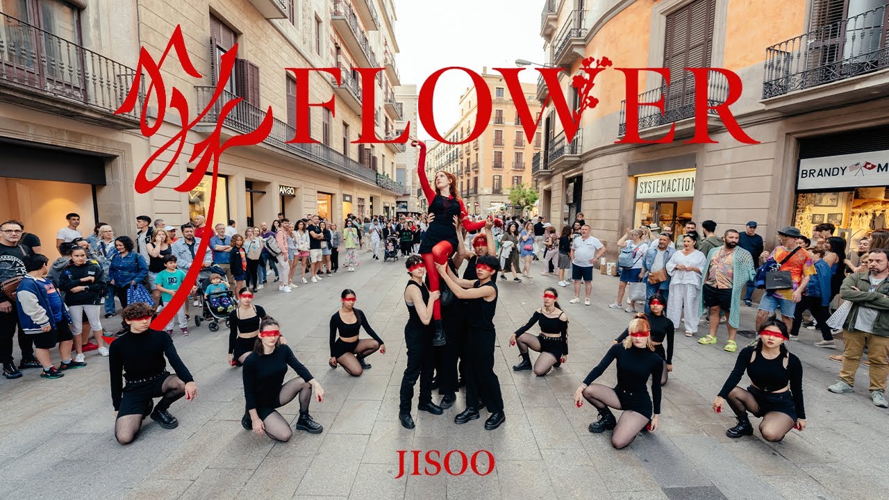 KPOP in Public Barcelona: JISOO Flower Dance Cover 🌹