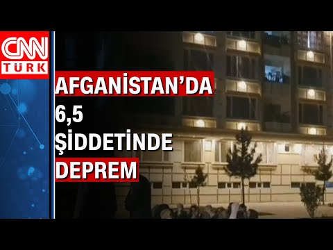 Afganistan'da 6,5 büyüklüğünde deprem