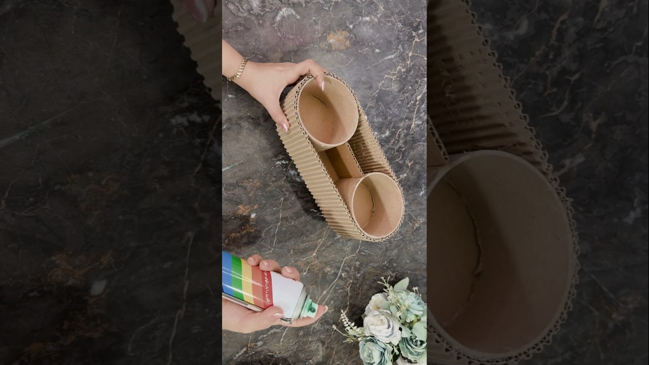 Cardboard idea that surprised everyone 🤑/Home decoration idea #short