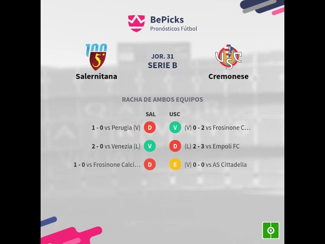 Previa Salernitana vs Cremonese: Pronósticos, Horarios y Predicciones para la Jornada 31 de Serie B 2020 ⚽