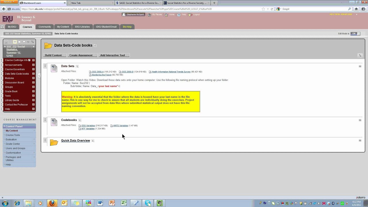 Quick Guide: Downloading Codebooks from BB to Your Computer