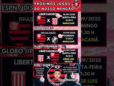 PRÓXIMO JOGO DO FLAMENGO CONTRA O ESTUDIANTES | DEPOIS TEREMOS FLA X VAS | MENGÃO MALVADÃO | MENGO