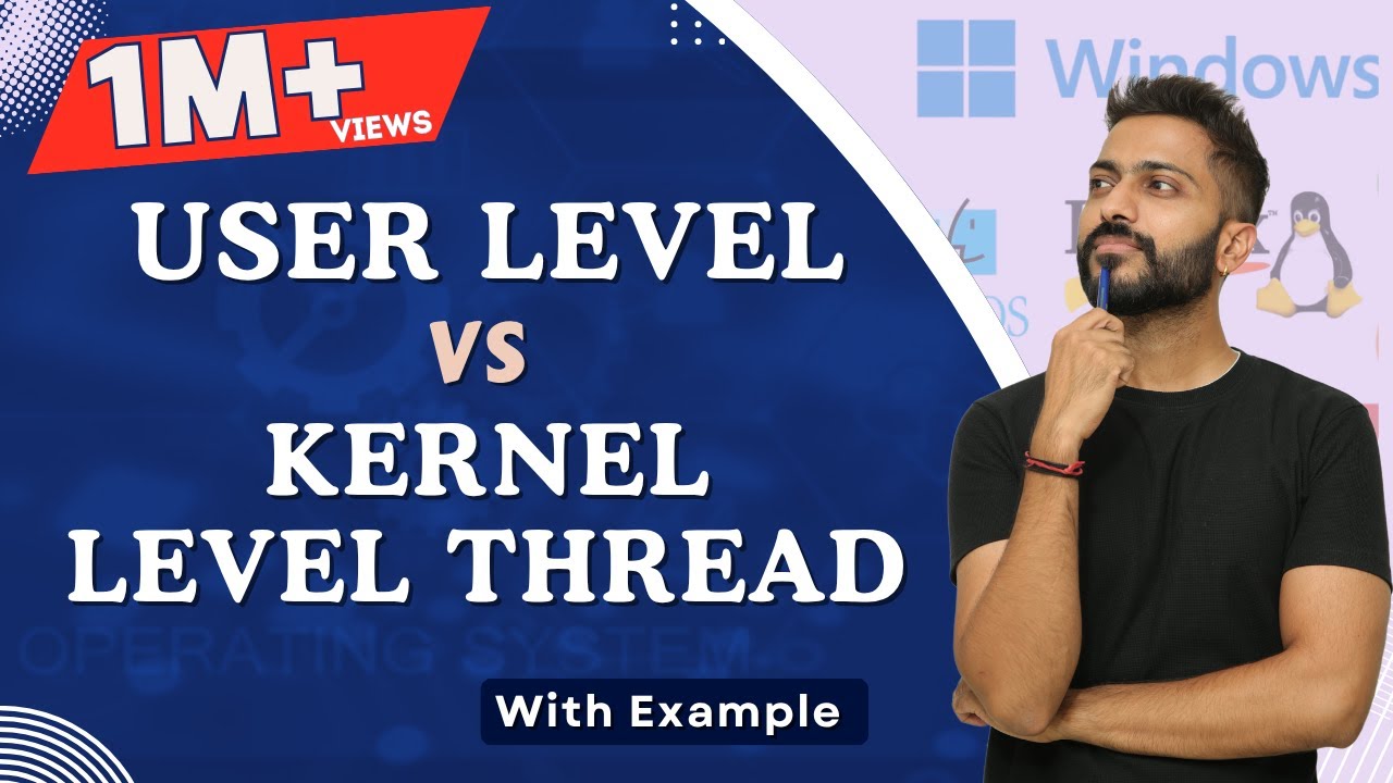 User vs Kernel Level Threads in OS 🖥️