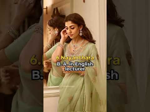 Top 10 most education actress in South India 🇮🇳 #shorts #actress #education