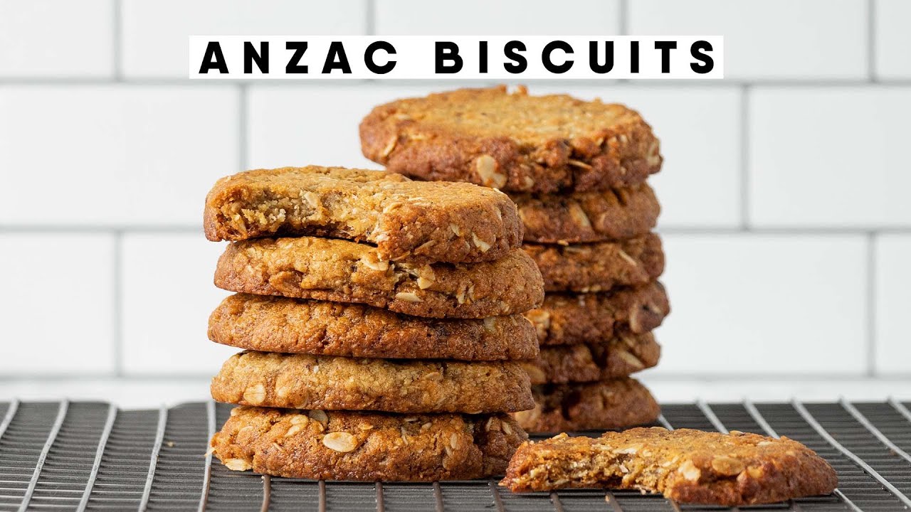 Chewy Anzac Biscuits Recipe 🇦🇺