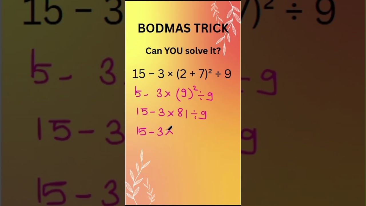 Master BODMAS Rule for Easy Math Simplification 📚
