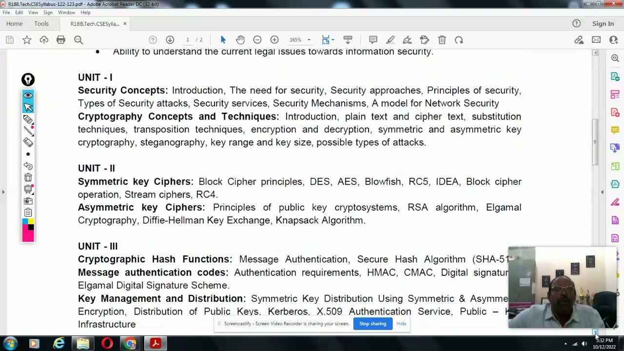 JNTUH Unit 1 CNS Syllabus Overview: Master Cryptography Basics 🔐
