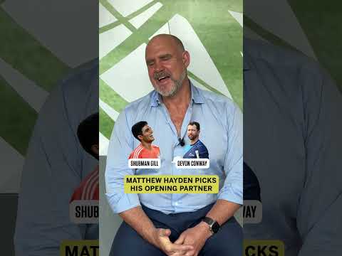 Which current batter would Matthew Hayden like to open with? #iccworldcup2023 #worldcup2023 #cwc2023