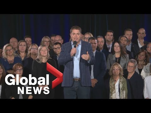 Canada Election: Andrew Scheer attends rally in Drummondville, Que.