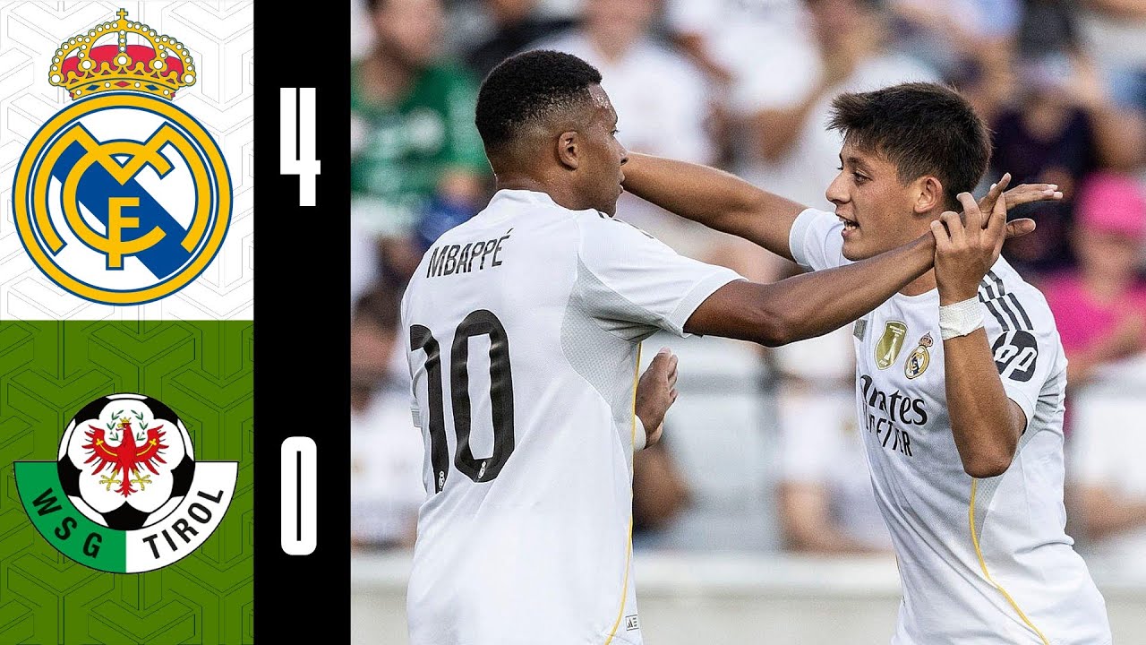 Real Madrid 4-0 WSG Tirol | Match Highlights | December 8, 2025