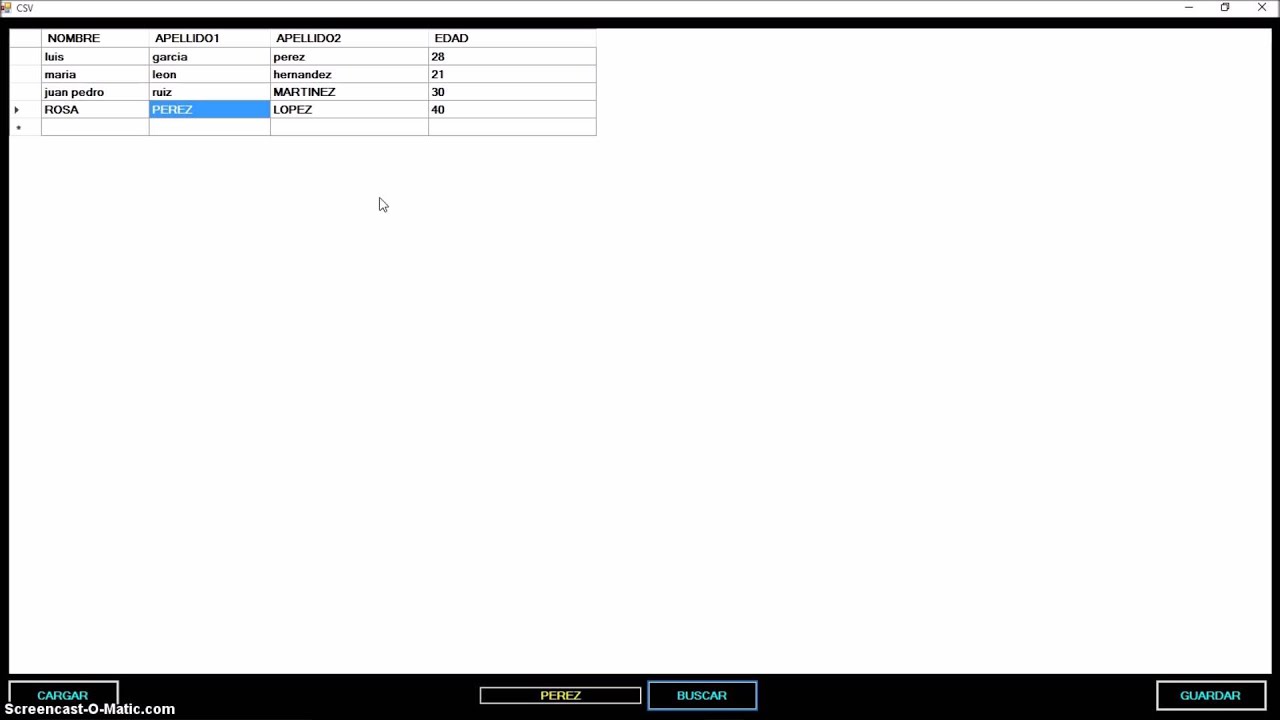 Trabajar con archivos CSV en VB.NET y DataGridView