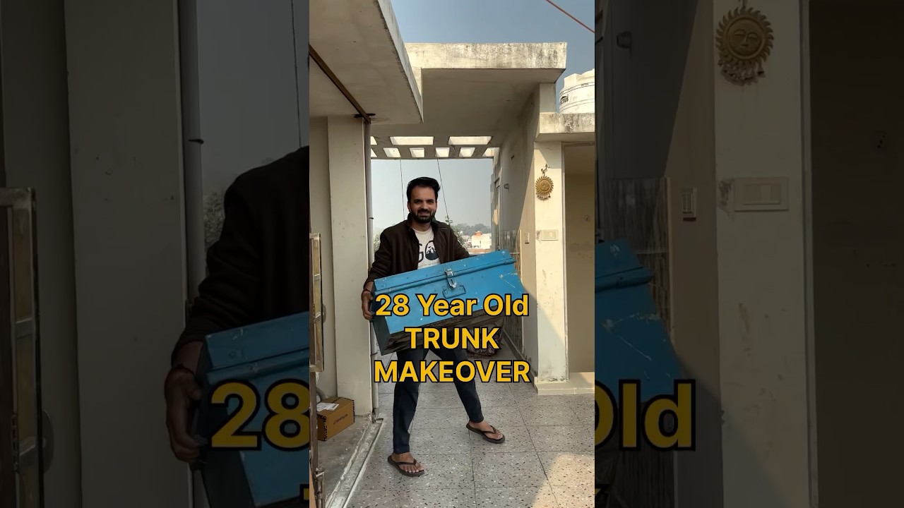 Revamp a 28-Year-Old Trunk into a Stunning Masterpiece ✨ | DIY Furniture Makeover Part 1