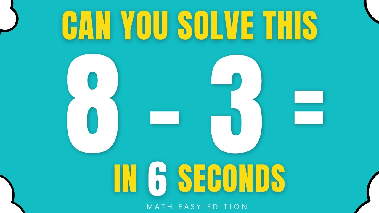 Math Speed Test! 🚀 Subtract Single-Digit Numbers Quickly - Level Easy #2