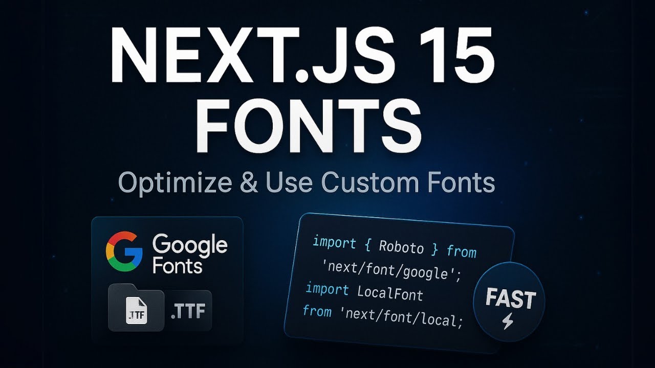 Next.js: Optimize & Use Google + Local Custom Fonts