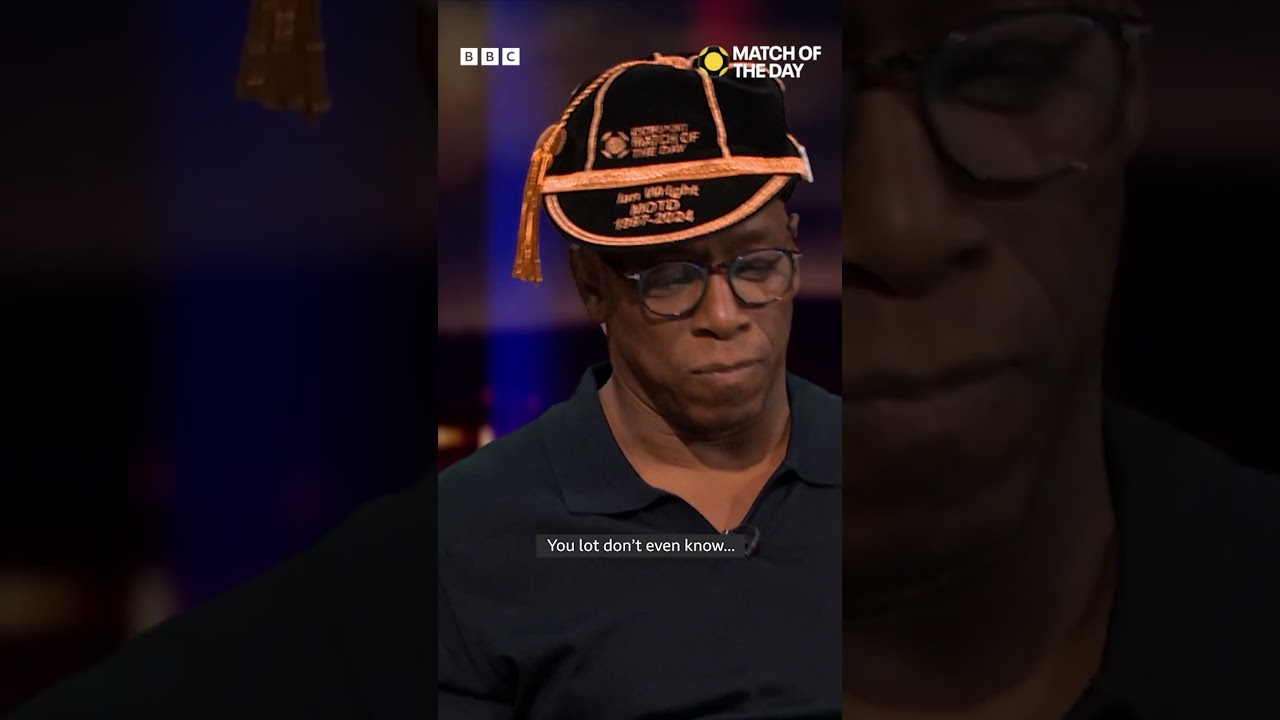Emotional Farewell: Ian Wright's Last Match of the Day Appearance 😢